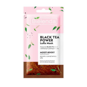 BIELENDA Luffa Mask maseczka nawilajca 2w1 z peelingiem Black Tea 8g (P1) - 2875488172