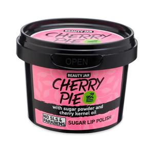 BEAUTY JAR Cherry Pie zmikczajcy peeling cukrowy do ust z olejem z pestek wini 120g (P1) - 2875489103