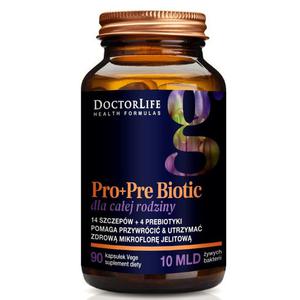 DOCTOR LIFE Pro+Pre Biotic suplement diety dla caej rodziny 90 kapsuek (P1) - 2875489199