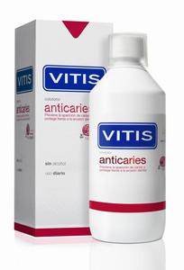 VITIS ANTICARIES - pyn do pukania jamy ustnej zapobiegajcy powstawaniu prchnicy oraz chronicy przed kwasow erozj szkliwa 500ml - 2858730680