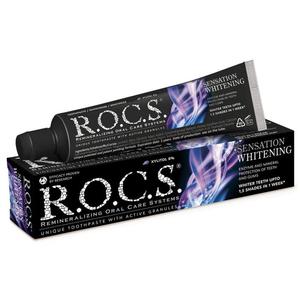 ROCS Sensation Whitening - Bezpieczna i wyjtkowo skuteczna pasta wybielajca 60ml - 2869631713