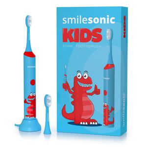 Smilesonic Kids Dino - Szczoteczka soniczna dla dzieci + kalendarz mycia zbw z naklejkami - 2871870508