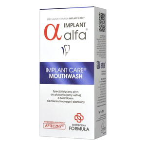 Alfa Implant Care - Pyn do stosowania przed i po zabiegach implantacji lub ekstrakcji zba 200ml - 2858731114