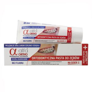 ALFA ORTHO - ortodontyczna pasta do zbw bez fluoru na dzie - 75ml - 2858731117