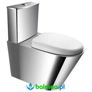 KOMPAKT WC stojcy ze stali nierdzewnej z desk PVC - 2835349314