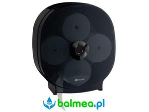 Pojemnik na cztery rolki papieru toaletowego bez gilzy Merida ONE czarny - 2863813025