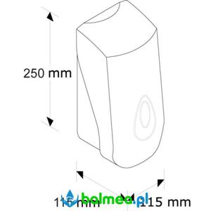 Dozownik myda w pianie MERIDA TOP na wkady 700 g z mydem BALI okienko niebieskie