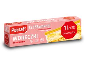 Woreczki strunowe z suwakiem 1L/ 20 szt PACLAN - 2878022092