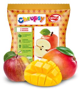 Chipsy z jabka z sokiem z mango Crispy Natural, 18g - 2877839741