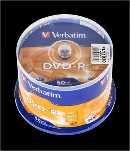 DVD-R VERBATIM 4,7GB 16X CAKE-50szt. - 2837780223