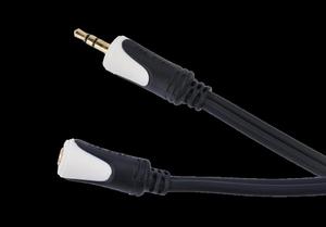 Kabel 3.5 wtyk stereo - 3.5 gniazdo stereo 1.8m Cabletech Basic Edition