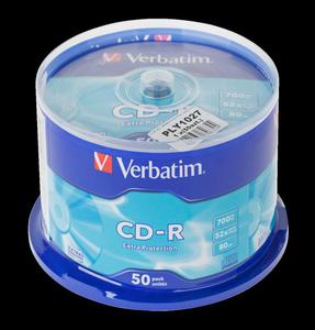 CD-R x52 VERBATIM EXTRA CAKE 50szt - 2837781194