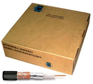 Kabel koncentryczny R-TV RG-59 200m/box czarny