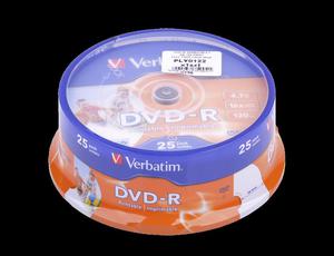 DVD-R VERBATIM 4,7 GB 16X PRINT. FULL FACE CAKE 25szt. - 2837781897