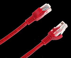 Patchcord kabel UTP kat. 6e wtyk - wtyk 10m czerwony INTEX