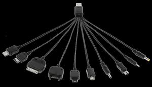 Kabel uniwersalny USB do adowania GSM(10 typów)