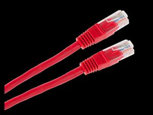 Patchcord kabel UTP 8c wtyk-wtyk 0,5m CCA czerwony - 2837782495