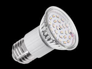 Lampa LED (24x3014 SMD) 4.5W, E27, 3000K, 230V (szklana obudowa)