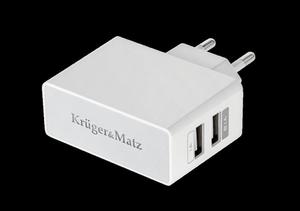 adowarka sieciowa Kruger&Matz dual USB 2.1A - 2837783064