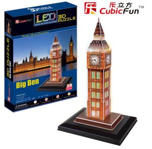 PUZZLE 3D ZEGAR BIG BEN (WIATO) CUBICFUN - 2825166680