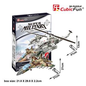 PUZZLE 3D AH1 Huey Cobra&Sukhoi SU CUBICFUN - 2825167657