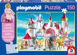 Puzzle 150 el. PLAYMOBIL W zamku ksiniczek + figurka - 2825168036