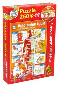 Puzzle Byo sobie ycie - Minie i ukad kostny + DVD - 2825171422