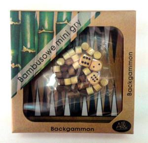 ALBI BAMBUSOWE MINI GRY - BACKGAMMON - 2825162593