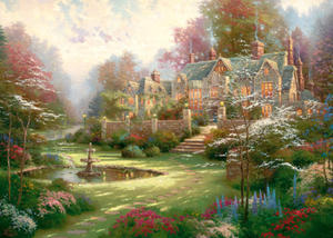 Puzzle 2000 el. THOMAS KINKADE Wiosenny ogród