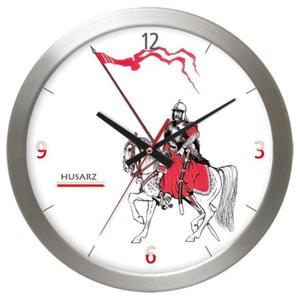 Zegar aluminiowy polski husarz - 2822993411