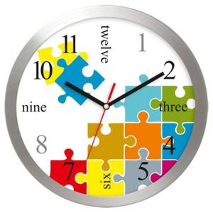 Zegar cienny aluminiowy puzzle - 2822993702