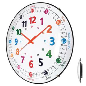 Zegar soczewka nauka odczytu czasu PL - 2860187446