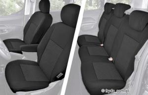 Citroen Berlingo 3 od 2019 - Miarowe Pokrowce Samochodowe na fotele i dzielon tylna kanap - 2861554666