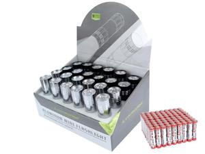 Latarka aluminiowa 9 LED, ekspozytor 24 szt., baterie w zestawie - 2875962039