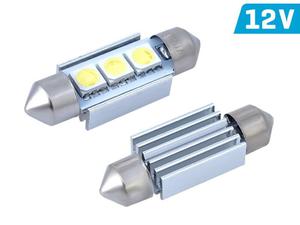 arwka VISION Festoon SV8.5 36mm 12V 3x 5050 SMD LED, CANBUS, biaa, 1 szt. - 2875964007