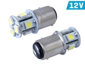 arwka VISION P21/5W BAY15d 12V 8x 5050 SMD LED, biaa, 1 szt. - 2875964047