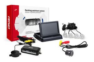 Zestaw czujnikw parkowania TFT02 4,3" z kamer HD-308-LED 4 sensory srebrne - 2875966110