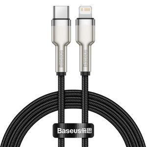 Kabel USB-C na Lightning Baseus Cafule, PD, 20W, 1m czarny - 2875967572