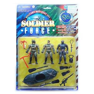 Trzej onierze Soldier Force z kajakiem - 2865099870