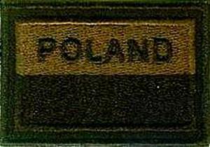 Naszywka Flaga POLAND polowa bez rzepa - 2848894419