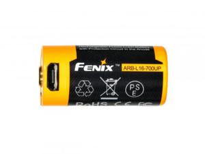 Akumulator Fenix USB ARB-L16UP 16340 RCR123 700 mAh 3,7 V - 2860689720