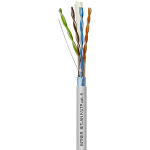 Kabel do sieci teleinformatycznych, ekranowany F/UTP 4x2x23 AWG (0,54) cat. 6 350MHz, skrtka foliowana FTP, BiTLAN, szpula=500m;; BITNER - 2876165333