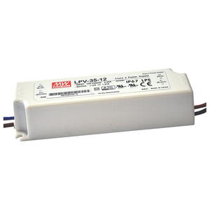 Zasilacz impulsowy do owietlenia LED 36W 12VDC 3A, obudowa IP67, nap.wejc.: 90-264VAC; 127-370VDC; LPV-35-12; Mean Well - 2876571943