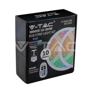 Zestaw Tama LED z zasilaczem i sterownikiem 500lm, barwa: RGB, wtyczka EU, IP20, rolki:2x5m; VT-5050, V-TAC - 2876573583