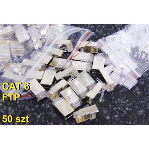 Wtyk RJ45 Cat6 kocwki wtyki FTP (opakowanie 50szt) - 2869734483