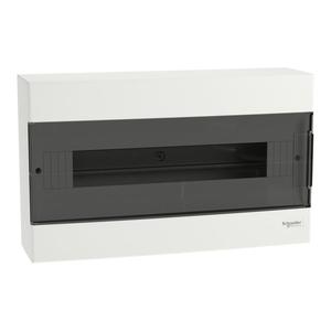 Rozdzielnica natynkowa IP40 18 moduw (1 rzd), drzwi transparentne, Easy9 EU IP40 EZ9EU-1-18-NT-T; EZ9EUC118, SCHNEIDER ELECTRIC - 2877421800