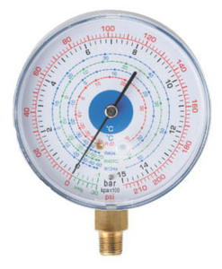 Manometr niskiego cinienia na czynniki R134, R404A, R407C, R22 fi80 - 2823543793