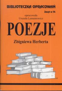 B.54 - POEZJE HERBERT 9788386581627 - 2824285193