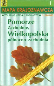 Mapa krajoznawcza 1 Pomorze Zachodnie Wielkopolska Pnocno-Zachodnia 1:300 000 - 2824264527