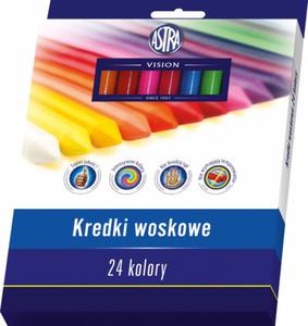 Kredki woskowe 24 kol. Astra Vision - 2824258219